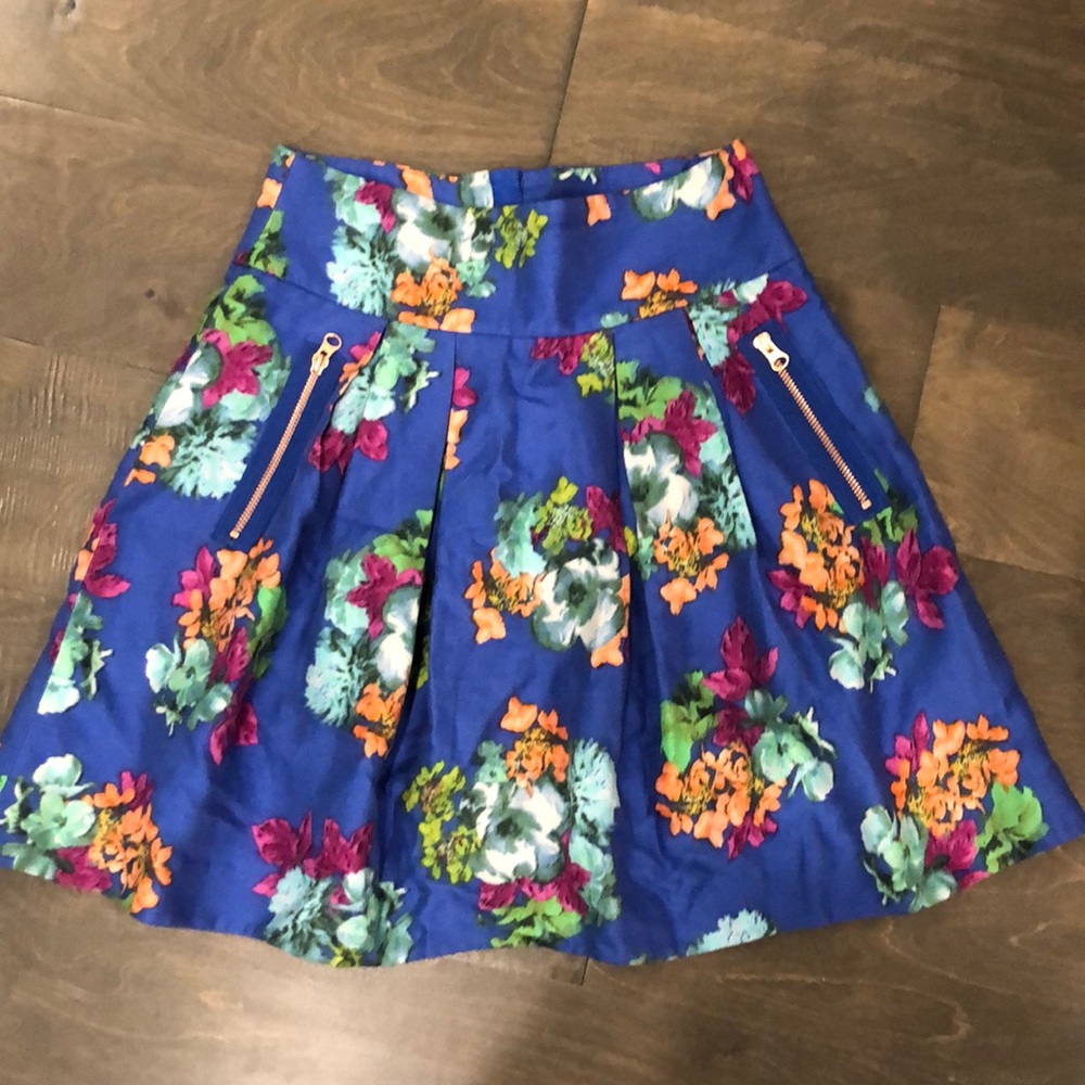 Anthropologie Floral Skirt